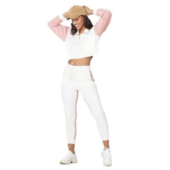Revolve L*Space Best Life Terry Pullover in Primrose & Cream XL - Picture 3 of 12